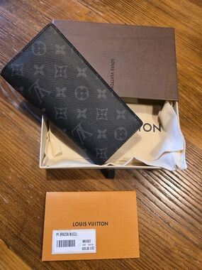 Louis Vuitton Black Monogram Canvas Card Holder